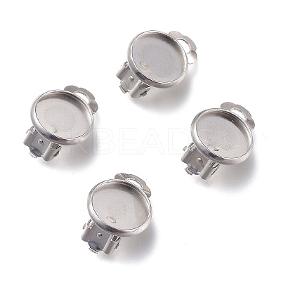 Tarnish Resistant 304 Stainless Steel Clip-on Earring Setting LS-STAS-I166-33P-1