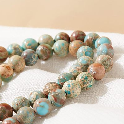 Natural Regalite/Imperial Jasper/Sea Sediment Jasper Beads Strands G-OC0001-05-1