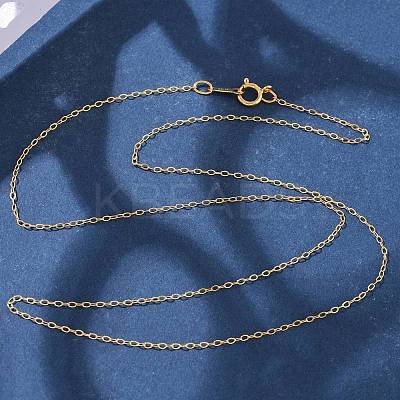 1/20 14K Gold Filled Cable Chain Necklaces for Women Men NJEW-Z068-02G-02-1