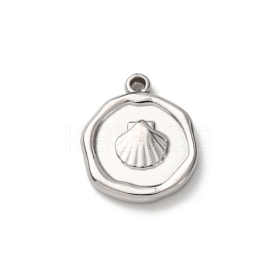304 Stainless Steel Pendants STAS-I348-02P-04-1