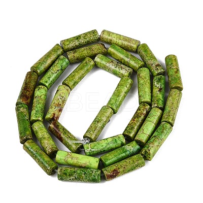 Dyed Natural Imperial Jasper Beads Strands G-H087-H01-01B-1