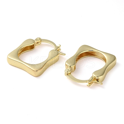 Rack Plating Brass Hoop Earrings EJEW-K249-08G-1