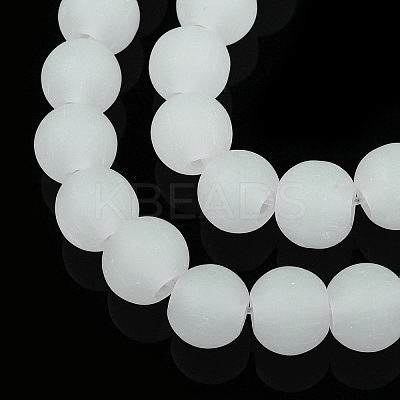 Imitation Jade Glass Beads Strands GLAA-T032-J6mm-MD01-1