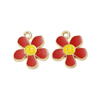 Alloy Enamel Pendants ENAM-C009-01G-04-1