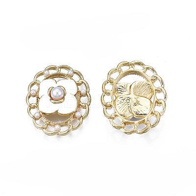 Rack Plating Alloy Enamel Pendants ENAM-T017-04B-1