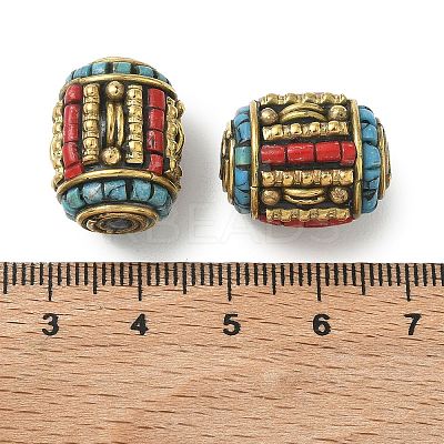Handmade Tibetan Style Beads KK-Z157-08AG-01-1