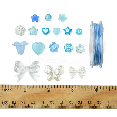 DIY Acrylic & ABS Plastic Imitation Pearl Beads Bracelets Jewelry Making Kits DIY-FS0006-24B-1