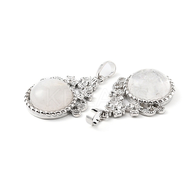 Natural Quartz Crystal Pendants G-P498-01P-04-1