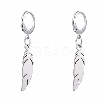 Tarnish Resistant 304 Stainless Steel Leverback Earrings EJEW-JE04185-02-1