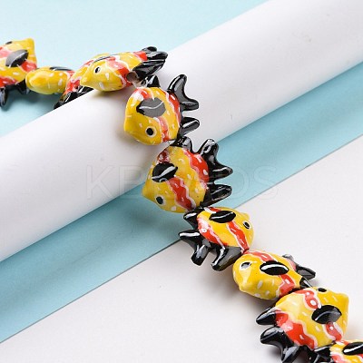 Handmade Porcelain Beads PORC-G002-54A-1