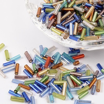 Glass Bugle Beads SEED-R011-M-1