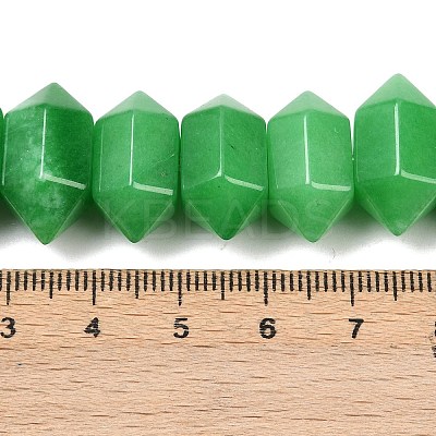 Dyed Natural Malaysia Jade Double Terminated Point Beads Strands G-T142-96-1