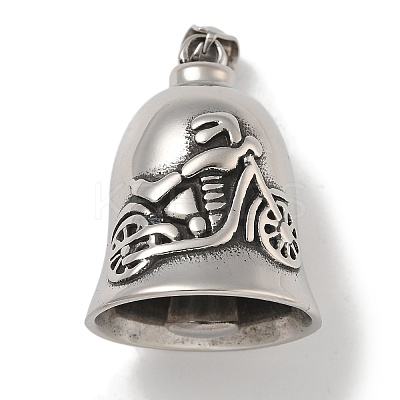 304 Stainless Steel Big Pendants STAS-Z097-01AS-06-1