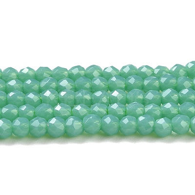 Glass Imitation Jade Beads Strands GLAA-H021-02-07-1