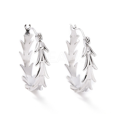 Non-Tarnish 304 Stainless Steel Hoop Earrings for Women EJEW-F287-11P-1