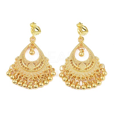 Bohemia Zinc Alloy Clip-on Earrings LS-EJEW-C089-01A-G-1