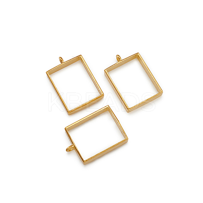 Alloy Open Back Bezel Big Pendants PALLOY-TA0021-02G-1