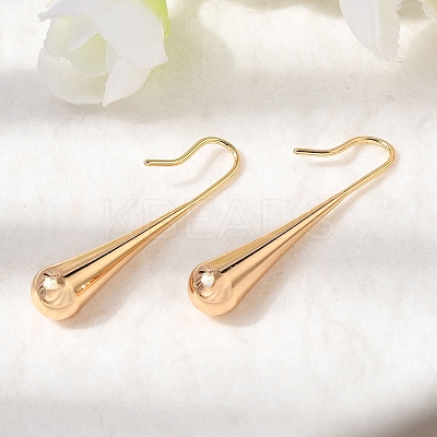 Brass Teardrop Dangle Earrings for Women EJEW-A154-01A-G-1