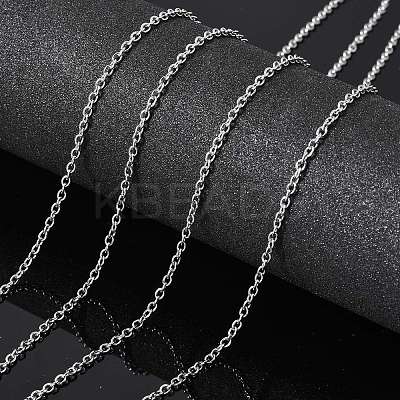 Tarnish Resistant 304 Stainless Steel Cable Chains X-CHS-Q001-13-100m-1