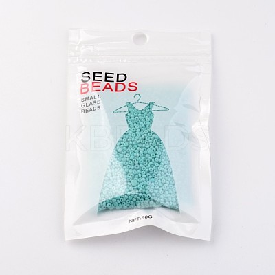 12/0 1.5~2mm Baking Paint Glass Seed Beads Loose Spacer Beads X-SEED-S001-K10-1