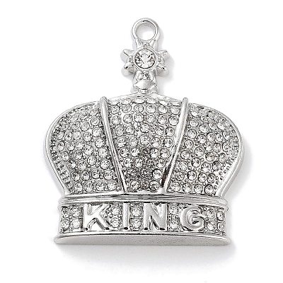 Alloy Rhinestone Pendants ALRI-S001-11P-1