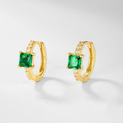 Real 18K Gold Plated 925 Sterling Silver Hoop Earrings OB9176-1-1