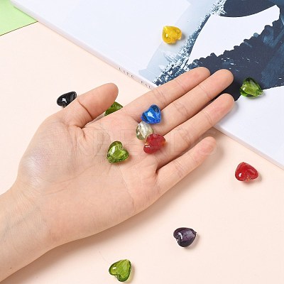 Handmade Silver Foil Glass Beads SLH15MMY-1-1