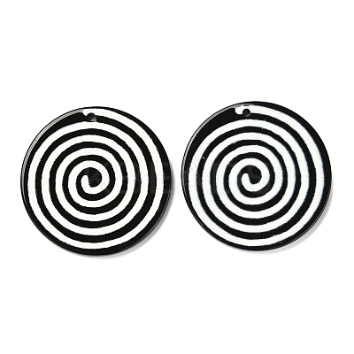 Opaque Acrylic Pendants SACR-L003-12-1