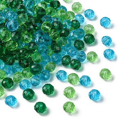 3 Colors Transparent Glass Beads EGLA-TZ0001-02B-1
