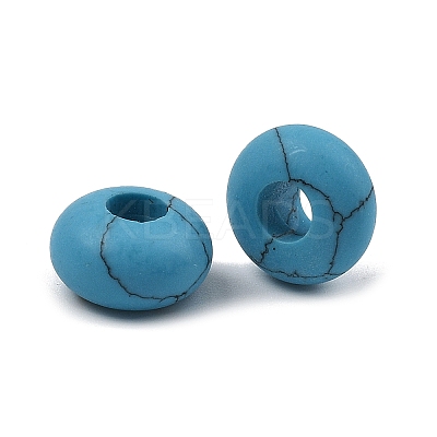 Synthetic Synthetic Turquoise European Beads GG-CBA02C4-06D-1