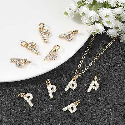 SHEGRACE Brass Micro Pave Clear Cubic Zirconia Pendants XGRQ29086-394G-P-1