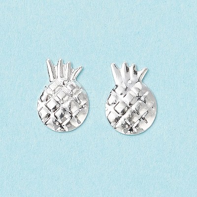 (Defective Closeout Sale: Oxidation) Brass Metallic Nail Cabochons MRMJ-XCP0001-36S-1