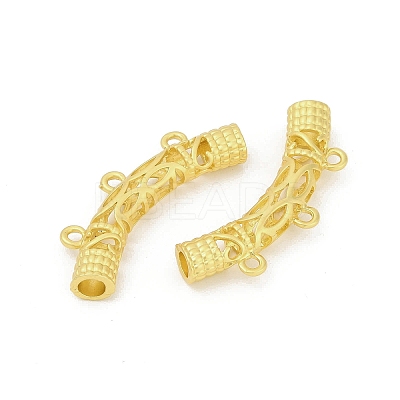 Alloy Hollow Carved Tube Chandelier Component Links PALLOY-D369-19MG-1