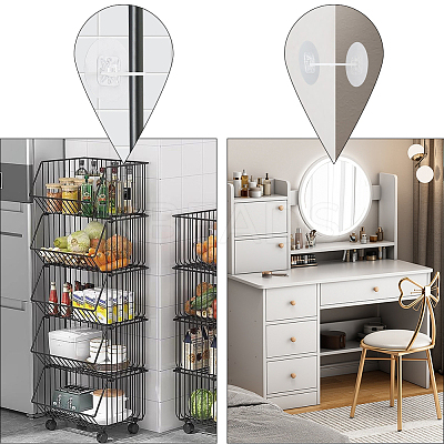 ABS Plastic Self-Adhesive Furniture Straps AJEW-WH20022-17-1