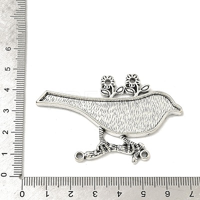 Tibetan Style Big Pendant Settings for Enamel X-TIBEP-292-AS-FF-1
