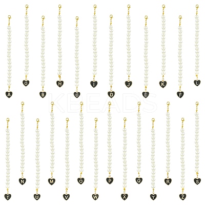 26Pcs Acrylic & Alloy Enamel Pendant Decoration HJEW-CJ00053-1