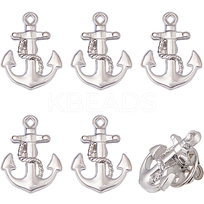 6Pcs Alloy Lapel Pin Backs JEWB-DC0001-23P-1