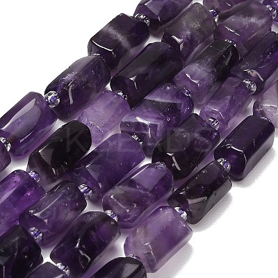 Natural Chevron Amethyst Beads Strands G-F836-B05-01-1