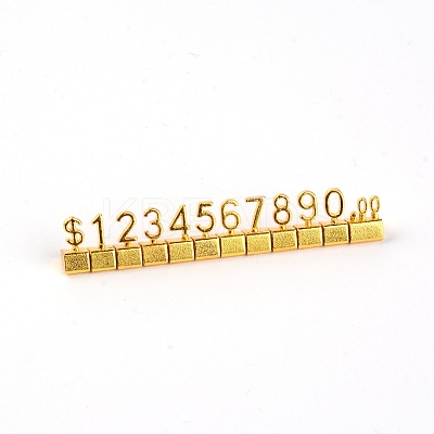 Aluminum Alloy Price Display Cube Adjustable Price Tag ODIS-WH0018-84G-1
