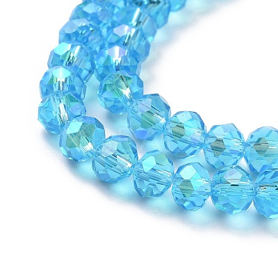 Electroplate Glass Beads Strands EGLA-A034-T1mm-L03-1