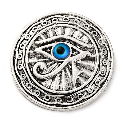 Eye of Ra Alloy & Plastic Brooch Pin JEWB-Z031-07AS-1