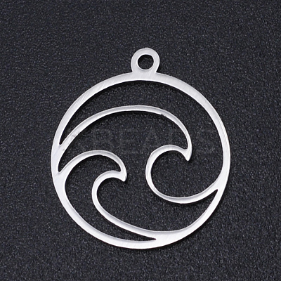 Non-Tarnish 201 Stainless Steel Laser Cut Pendants STAS-S105-T966-1-1