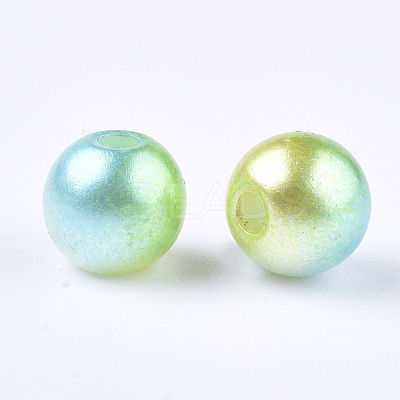 Acrylic Imitation Pearl Beads MACR-N001-01B-1