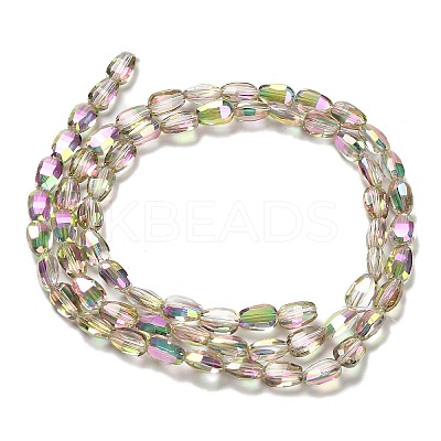 Electroplate Glass Beads Strands EGLA-P064-01B-FR03-1