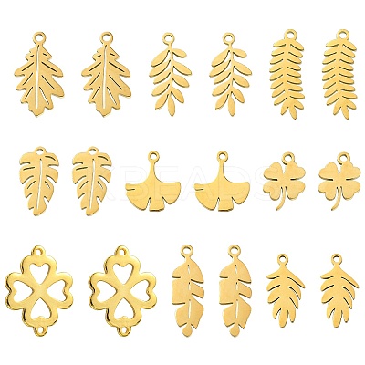 DIY Leafy Jewelry Making Finding Kit STAS-CJ0002-43-1