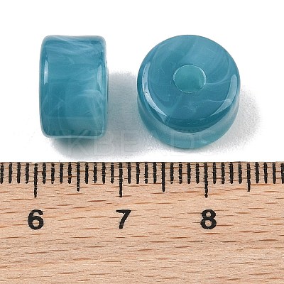 Two-Color Opaque Acrylic Imitation Gemstone Beads AC-CBA3EFE-02G-1