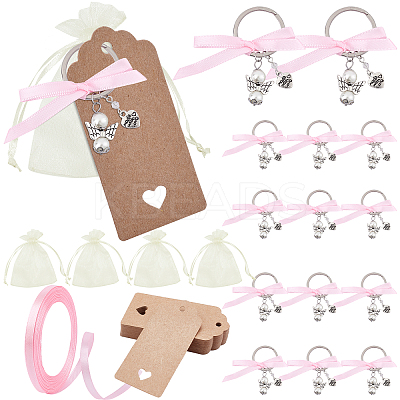 DIY Angel Series Keychain Gift Kits DIY-PH0001-15-1