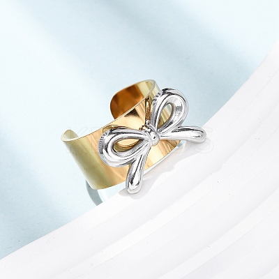 304 Stainless Steel Cuff Open Rings LS-RJEW-H266-01GP-01-1