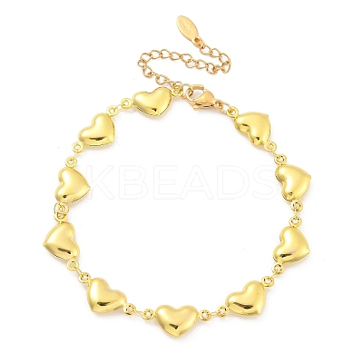 201 Stainless Steel Link Bracelets for Women BJEW-Z103-01G-01-1