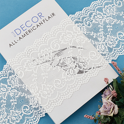 Elastic Lace Trim OCOR-WH0057-09A-01-1